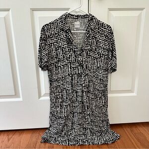 NIC+ZOE Black and White Mini Dress